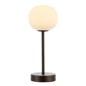 Natalia 12.25" Modern Minimalist Iron Rechargeable Integrated LED Table Lamp - JONATHAN Y